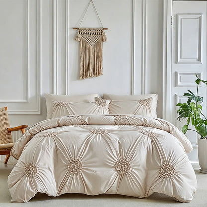 🔥🧵2026 Sale Over 36K+Sold! 🛏️Pinch Pleat Duvet Set – Wrinkle-Resistant Sanctuary✨