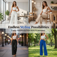 🔥Last Day Sale 60% OFF⏰🌿👖Ladies' Solid Wide Leg Trousers - Loose Fit | Side Pockets | Versatile Neutral Colours