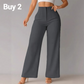 🔥Last Day Sale 60% OFF⏰🌿👖Ladies' Solid Wide Leg Trousers - Loose Fit | Side Pockets | Versatile Neutral Colours