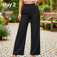 🔥Last Day Sale 60% OFF⏰🌿👖Ladies' Solid Wide Leg Trousers - Loose Fit | Side Pockets | Versatile Neutral Colours