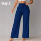 🔥Last Day Sale 60% OFF⏰🌿👖Ladies' Solid Wide Leg Trousers - Loose Fit | Side Pockets | Versatile Neutral Colours