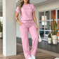 🔥Last Day Sale 60% OFF⏰👕👖Women's Casual Short Sleeve Top & Wide Leg Pants Set✨