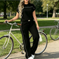 🔥Last Day Sale 60% OFF⏰👕👖Women's Casual Short Sleeve Top & Wide Leg Pants Set✨