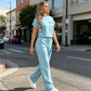 🔥Last Day Sale 60% OFF⏰👕👖Women's Casual Short Sleeve Top & Wide Leg Pants Set✨