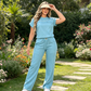 🔥Last Day Sale 60% OFF⏰👕👖Women's Casual Short Sleeve Top & Wide Leg Pants Set✨