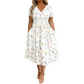 💃2026 Summer Hot Sale 50% OFF🌿👗Women's V-Neck Floral Print Dress with Twist Waist✨