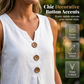 🔥 50% OFF⏰Women's V-Neck Sleeveless Cotton Linen Vest✨