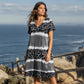 🏖️Summer Hot Sale 50% OFF🏝️🐆👗Women's Leopard Print V-Neck Midi Dress✨