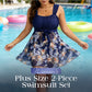 🏖️ 2026 Sale🏆Over 28,500 Sold!🩱Plus Size Skirted Tankini – Hide the Pooch, Flaunt the View✨