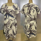 Women's Botanical Print Round Neck Dress