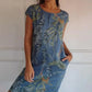 🏖️Summer Hot Sale 60% OFF🏝️🌸🌿Women's Botanical Print Round Neck Dress✨