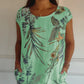 🏖️Summer Hot Sale 60% OFF🏝️🌸🌿Women's Botanical Print Round Neck Dress✨