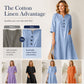 🏖️Summer Hot Sale 50% OFF🏝️👗Women’s Oversized A-Line Midi Dress with Pockets✨