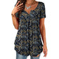 🏖️Summer Hot Sale 50% OFF🏝️👚Women's Paisley Print V-Neck Short Sleeve Top✨
