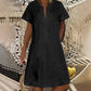 🏖️Summer Hot Sale 50% OFF🏝️👗Women's Short Sleeve V-Neck Denim Dress✨