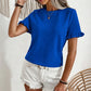 🏖️Summer Hot Sale 50% OFF🏝️Women's Elegant Ruffle Sleeve Summer Top