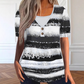 🏖️Summer Hot Sale 50% OFF🏝️👚Women's Plus Size Faux Two-Piece Striped Henley Top✨