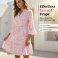🏖️Summer Hot Sale 50% OFF🏝️👚Women's Floral Print V-Neck Tiered Dress✨