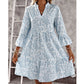 🏖️Summer Hot Sale 50% OFF🏝️👚Women's Floral Print V-Neck Tiered Dress✨