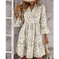 🏖️Summer Hot Sale 50% OFF🏝️👚Women's Floral Print V-Neck Tiered Dress✨