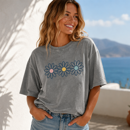 🏖️Summer Hot Sale 50% OFF🏝️👚Vintage Streetwear Daisy Tee🌼