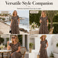 🎉2026 Sale Over 24K+ Sold! 🐆👗Leopard Print Maxi Dress – Loose Fit with Pockets – Style & Comfort in One!✨