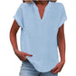 🏖️Summer Hot Sale 50% OFF🏝️👚Women's Summer V-Neck Top✨