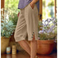 ⌛Limited Time Sale🔥Women's Casual Solid Color Pocket Capri Pants