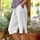 ⌛Limited Time Sale🔥Women's Casual Solid Color Pocket Capri Pants