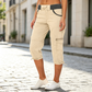 🌺Summer Hot Sale 50% OFF💐👖🩳Women's High-Waist Cargo Capri Pants✨