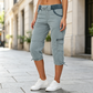 🌺Summer Hot Sale 50% OFF💐👖🩳Women's High-Waist Cargo Capri Pants✨