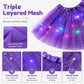 ⌛Limited Time Sale 50% OFF🔥🌈💡LED Light Up Sequin Tutu Skirt Star Mesh Princess Skirt🎁