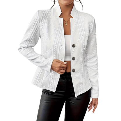 🍁New Fall Collection 50% OFF💥🍂 Women's Textured Button Down Blazer Jacket🧥