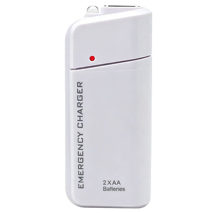 💥Buy 1 Get 1 Free⚡📱🔋Portable Emergency Phone Charger AA Battery Powered Power Bank with LED Flashlight🎁