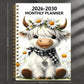 🥳💞74K+ SOLD🐮Buy 1 Get 1 Free💥2026/27–2030 Monthly Planner✨Cute Highland Cow 4/5-Year Calendar | Large Monthly Blocks for Long-Term Planning🎁