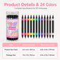 🎉Over 35k+ Sold!💅🎨24‑Colors Dual‑Ended Nail Art Pens‑DIY Manicure Drawing Set🎁