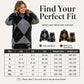 ⌛Limited Time Sale 60% OFF🍂🧥👗Women's Argyle Knit Sweater & Skirt 2-Piece Set🎁