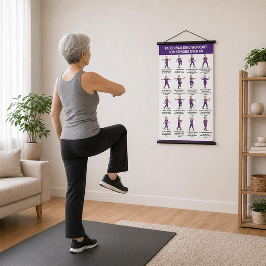 🥳💞68K+ SOLD!🧘☯️📜Tai Chi Workout Poster for Seniors🎁