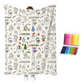 ⌛LIMITED‑TIME 50% OFF! 🥳💞46K+ SOLD🎨🖍️DIY Coloring Blanket Kit – Soft, Washable, Creative‑Fun🎁