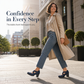 🥳💞36K+ SOLD🥳👠Women's Cutout Platform Mary Jane High Heels, Crisscross Strap Block Heel🎁