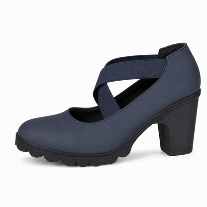 🥳💞36K+ SOLD🥳👠Women's Cutout Platform Mary Jane High Heels, Crisscross Strap Block Heel🎁
