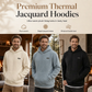 🥳💞86K+ SOLD🔥🧥Men's Winter Lined Hoodie Jacquard Pattern Long Sleeve Pullover Sweatshirt for Casual Outdoor Wear❄️🎁