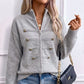 🥳💞46K+ SOLD🧥Women's Casual Double Zipper Sweater Jacket🎁
