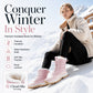 ⌛Limited Time Sale 60% OFF🔥👢❄️Women's Waterproof Plush-Lined Mid-Calf Snow Boots🎁