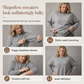 ⌛Limited Time Sale 60% OFF🔥👚Women's Loose Knit Jumper — Batwing Sleeves, Side Ruched🎁