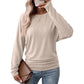 ⌛Limited Time Sale 60% OFF🔥👚Women's Loose Knit Jumper — Batwing Sleeves, Side Ruched🎁