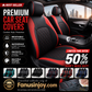 ⏳Time-Limited Special⏰🥳💞50K+ SOLD!⚡9-Piece Quilted Faux Leather Seat Covers – Car Interior Accessory ⏰