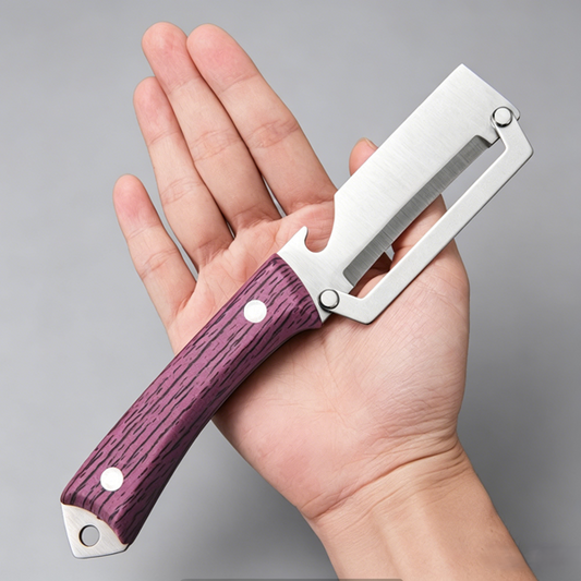 🏆 35K+ SOLD! 🔪 All-in-One Stainless Steel Peeler | Razor-Sharp Blade with Bottle Opener 🍎