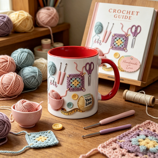 🏆Flash Sale⚡50K+ SOLD! Almost Gone💥🧶Yarn Love Knitting Mug for Crocheters 🎁