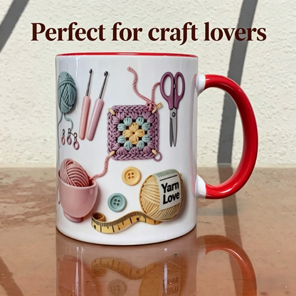 🏆Flash Sale⚡50K+ SOLD! Almost Gone💥🧶Yarn Love Knitting Mug for Crocheters 🎁